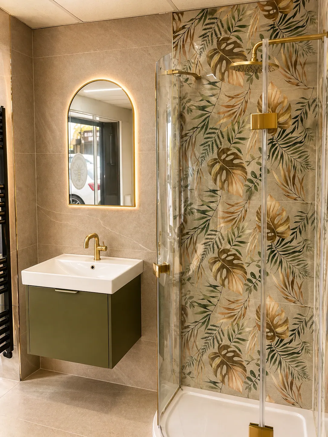 Bathroom design detail — fixtures and finishes